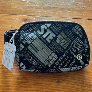 Lululemon everywhere belt bag manifesto print new with tags
